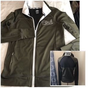 VS PINK army green jacket